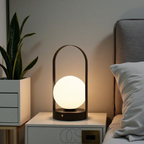 OCS - Lampada da Tavolo a Forma Sferica - Lampada Notturna LED Senza Fili
