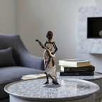 OCS - Set di Sculture Decorative di Musicisti Africani