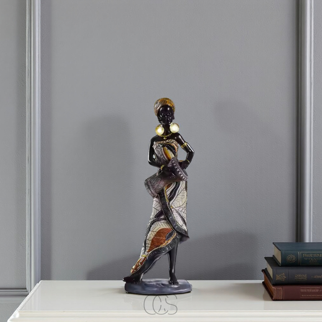 OCS - Set di Sculture Decorative di Musicisti Africani