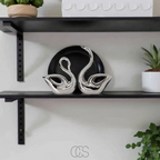 OCS - Coppia di Cigni in Ceramica