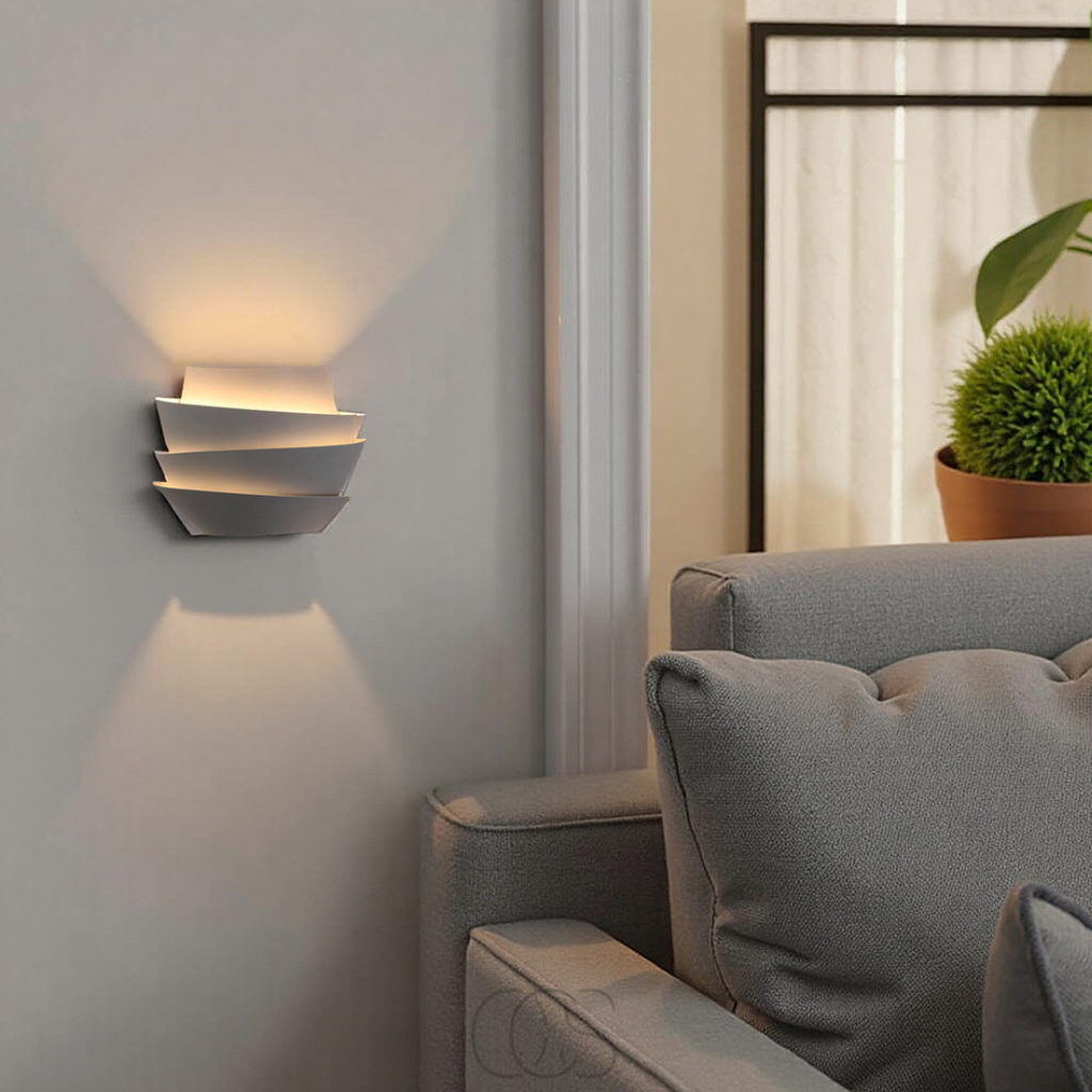 OCS - Applique con doppio punto luce – Design scandinavo e atmosfera calda