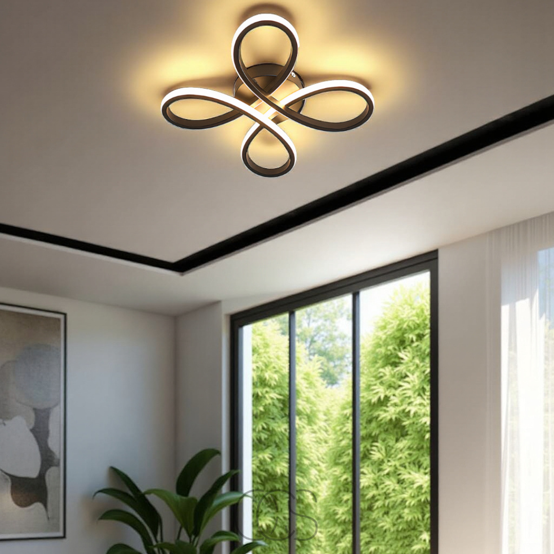OCS – Lampada a soffitto LED Klaver – Design moderno con funzione di dimmerazione atmosferica