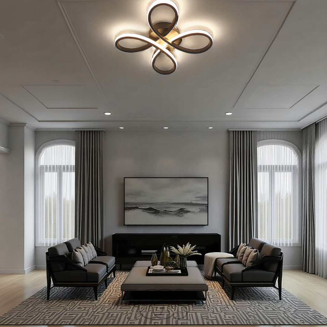 OCS – Lampada a soffitto LED Klaver – Design moderno con funzione di dimmerazione atmosferica