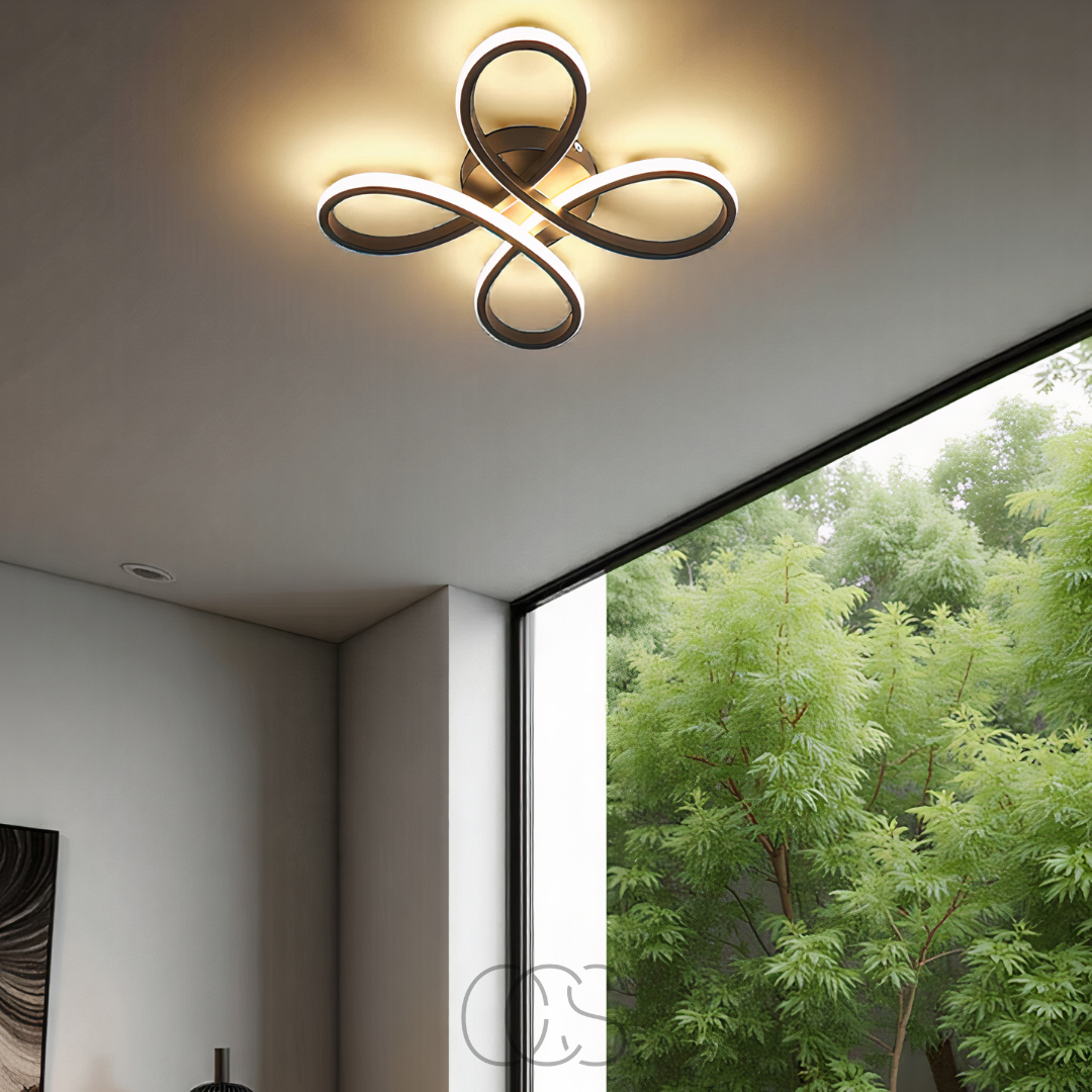 OCS – Lampada a soffitto LED Klaver – Design moderno con funzione di dimmerazione atmosferica
