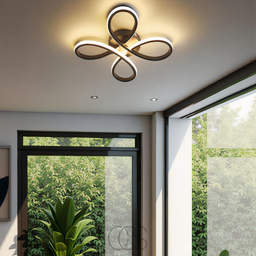 OCS – Lampada a soffitto LED Klaver – Design moderno con funzione di dimmerazione atmosferica