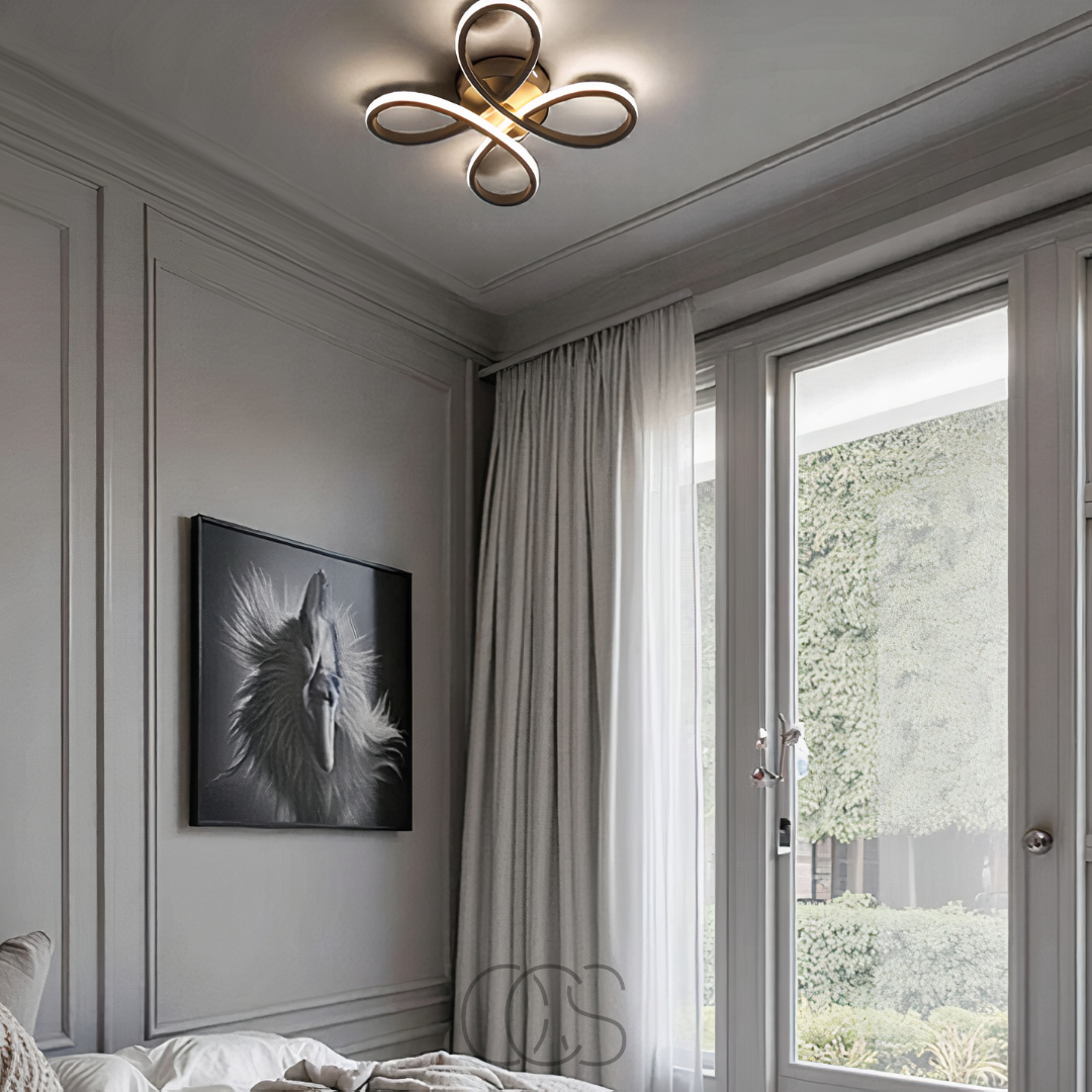 OCS – Lampada a soffitto LED Klaver – Design moderno con funzione di dimmerazione atmosferica