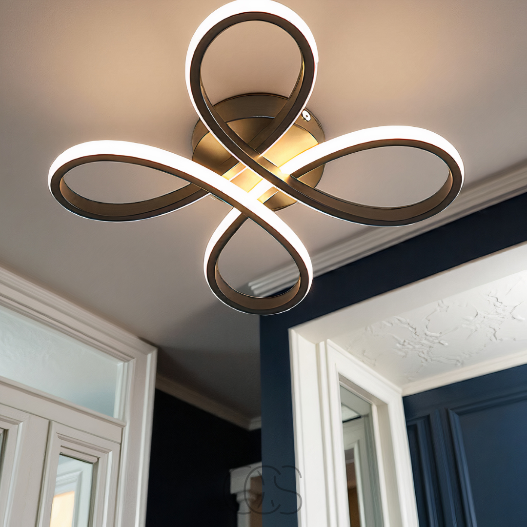 OCS – Lampada a soffitto LED Klaver – Design moderno con funzione di dimmerazione atmosferica