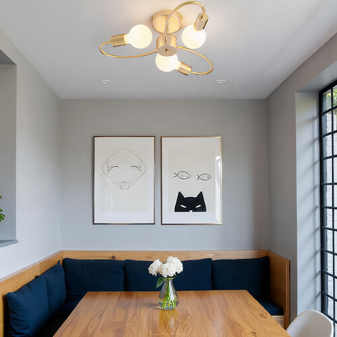 OCS - Lampada da soffitto con 3 sfere intrecciate – Design moderno