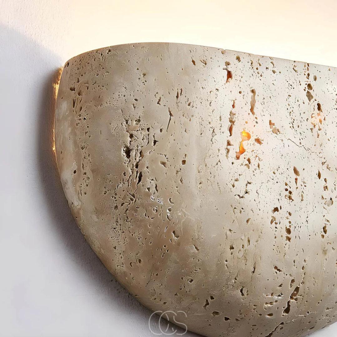 OCS - Lampada da parete in ceramica a mezzaluna
