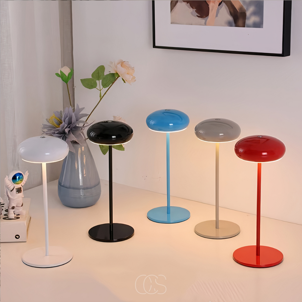 OCS - Lampada da tavolo a forma di fungo lucida