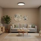 OCS - Lampada da soffitto LED Ronde & Platte – Design Moderno in Bianco o Nero