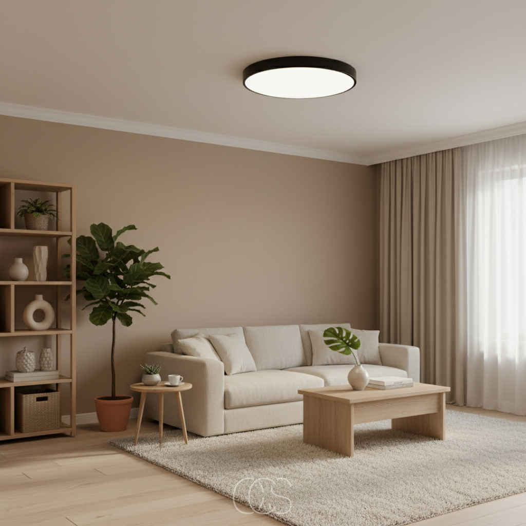 OCS - Lampada da soffitto LED Ronde & Platte – Design Moderno in Bianco o Nero
