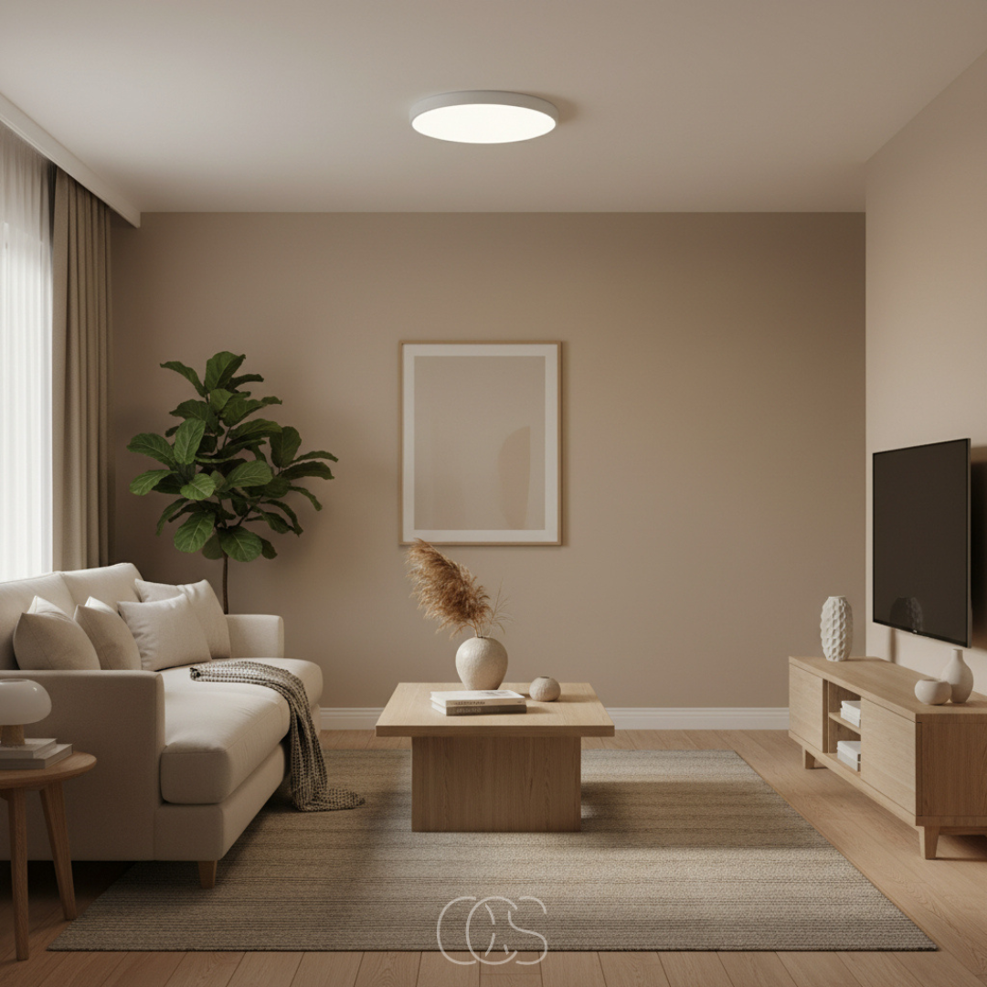 OCS - Lampada da soffitto LED Ronde & Platte – Design Moderno in Bianco o Nero