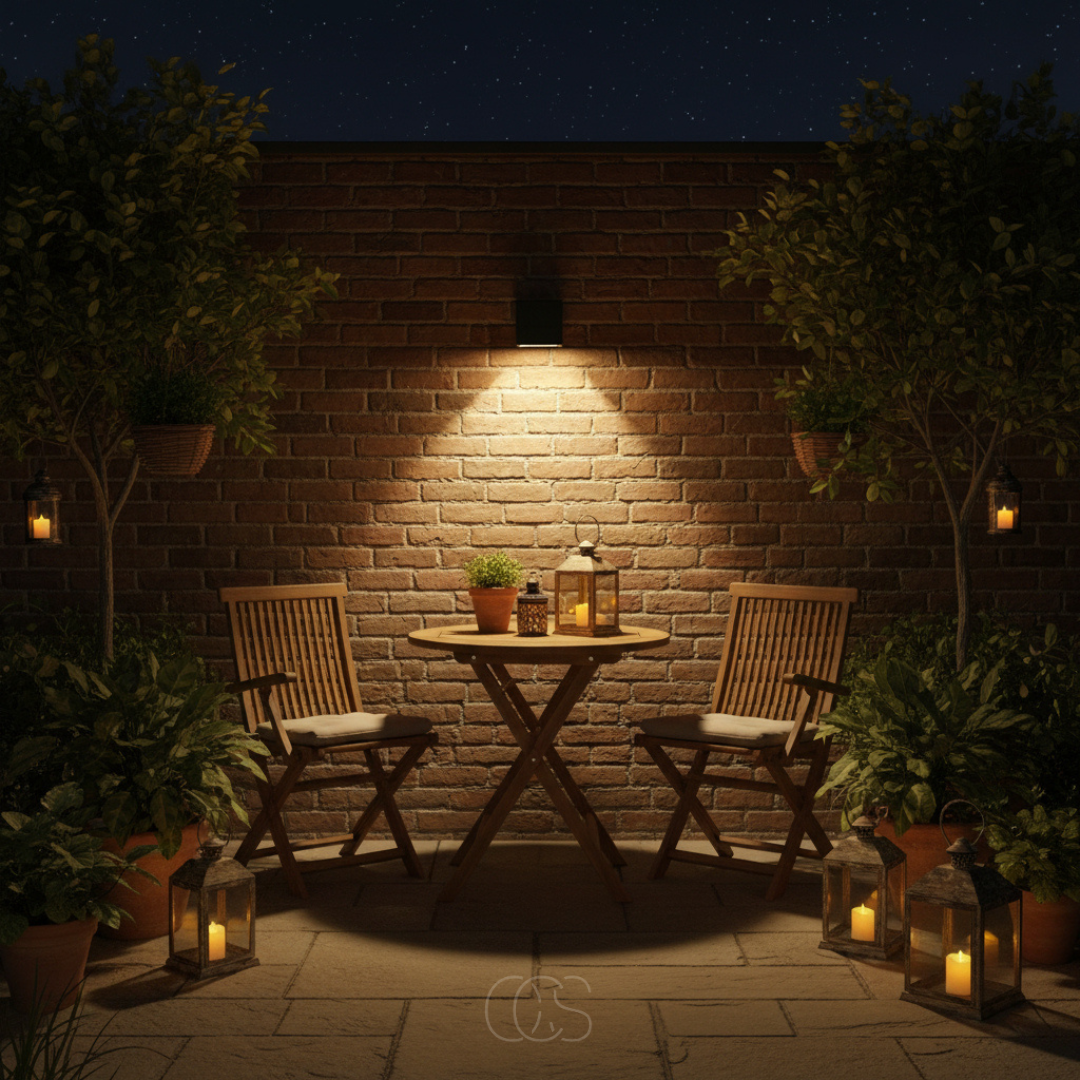OCS - Lampada da parete solare LED Luxe