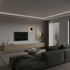 OCS - Applique Rotonda - Design Moderno LED in Nero