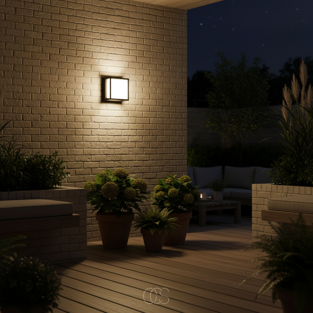 OCS - Applique da esterno cubo - Illuminazione moderna per esterni