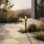 OCS - Torcia LED Solare per Giardino – Effetto Fiamma a Energia Solare