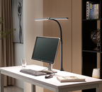 Lampada da Scrivania Regolabile con Barra LED Sottile Nera