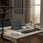 OCS - Lampada da Scrivania Dimmerabile - 3 Colori di Luce & Design Regolabile