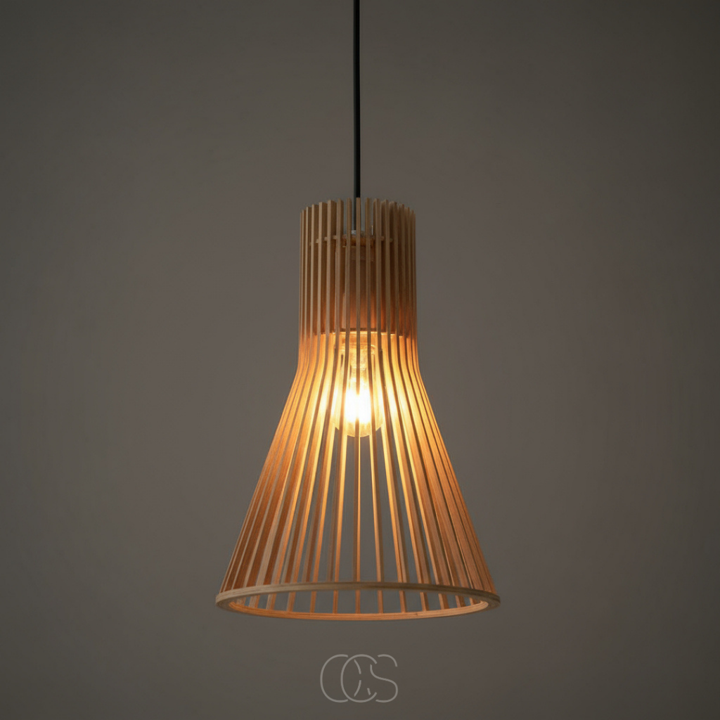 OCS - Lampada a sospensione Drewania in rattan