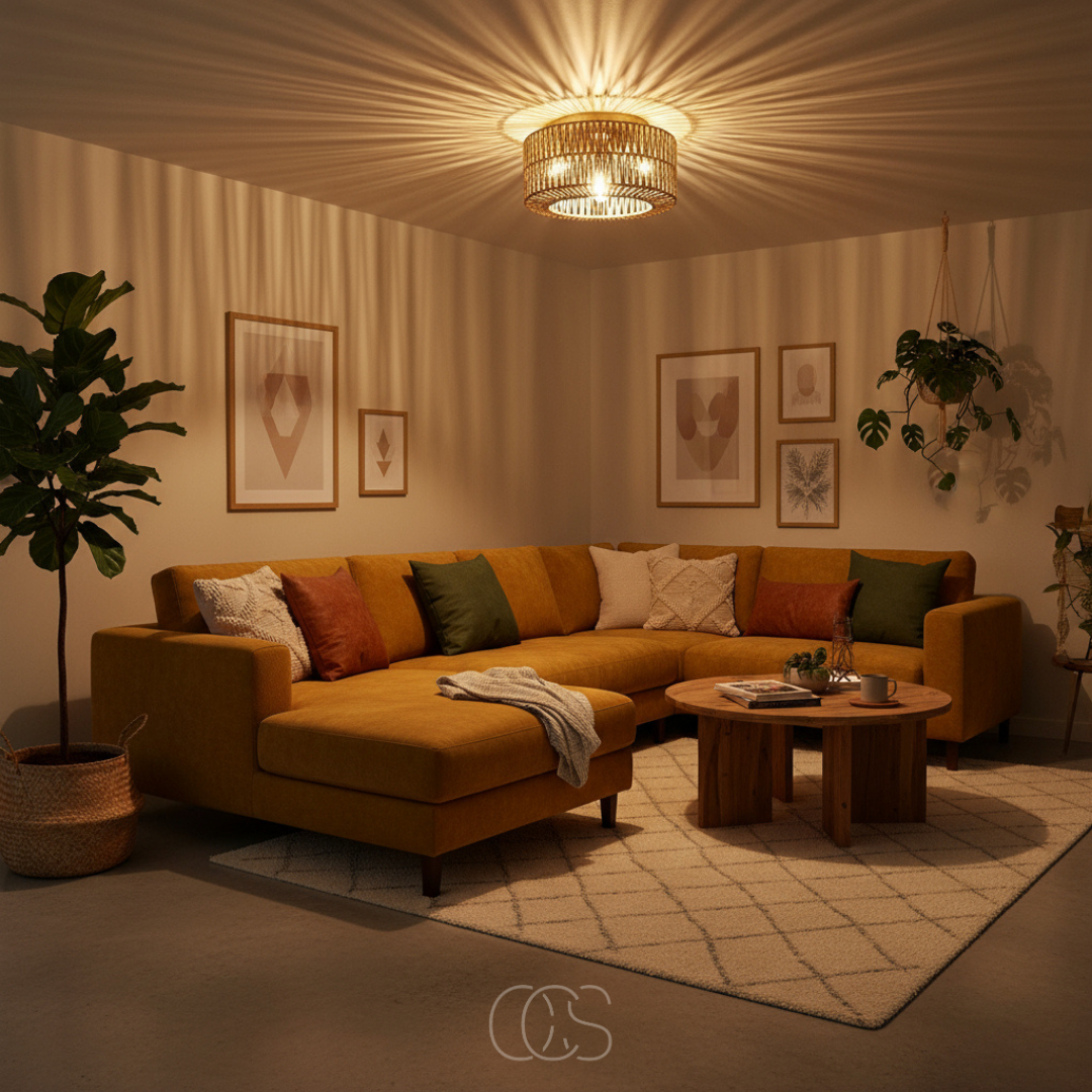 OCS - Sufito Boho Lampada da Soffitto - 3 diverse temperature di colore