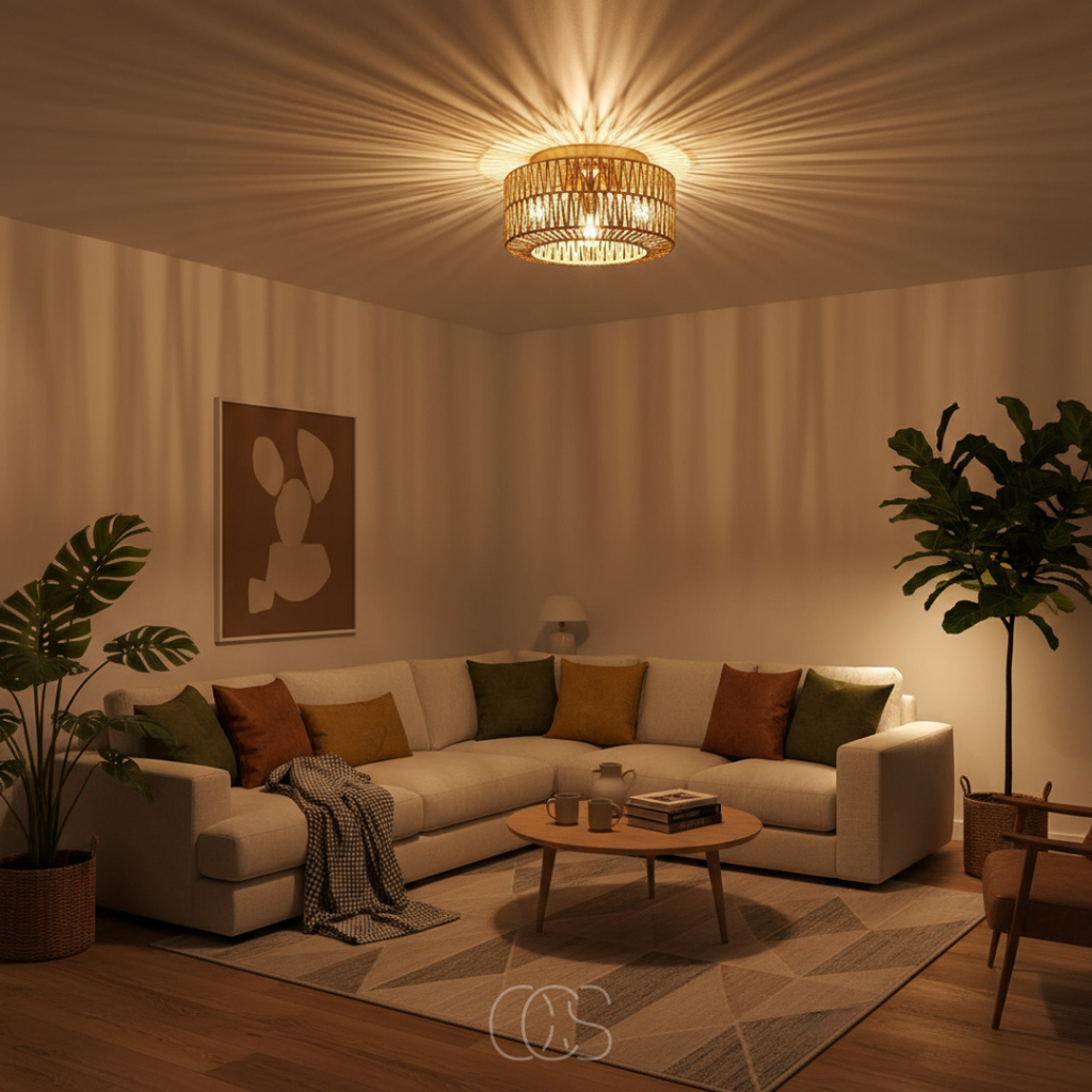 OCS - Sufito Boho Lampada da Soffitto - 3 diverse temperature di colore