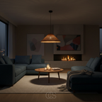 OCS - NorthLight Lampada a Sospensione Rotan - in Bambù Naturale