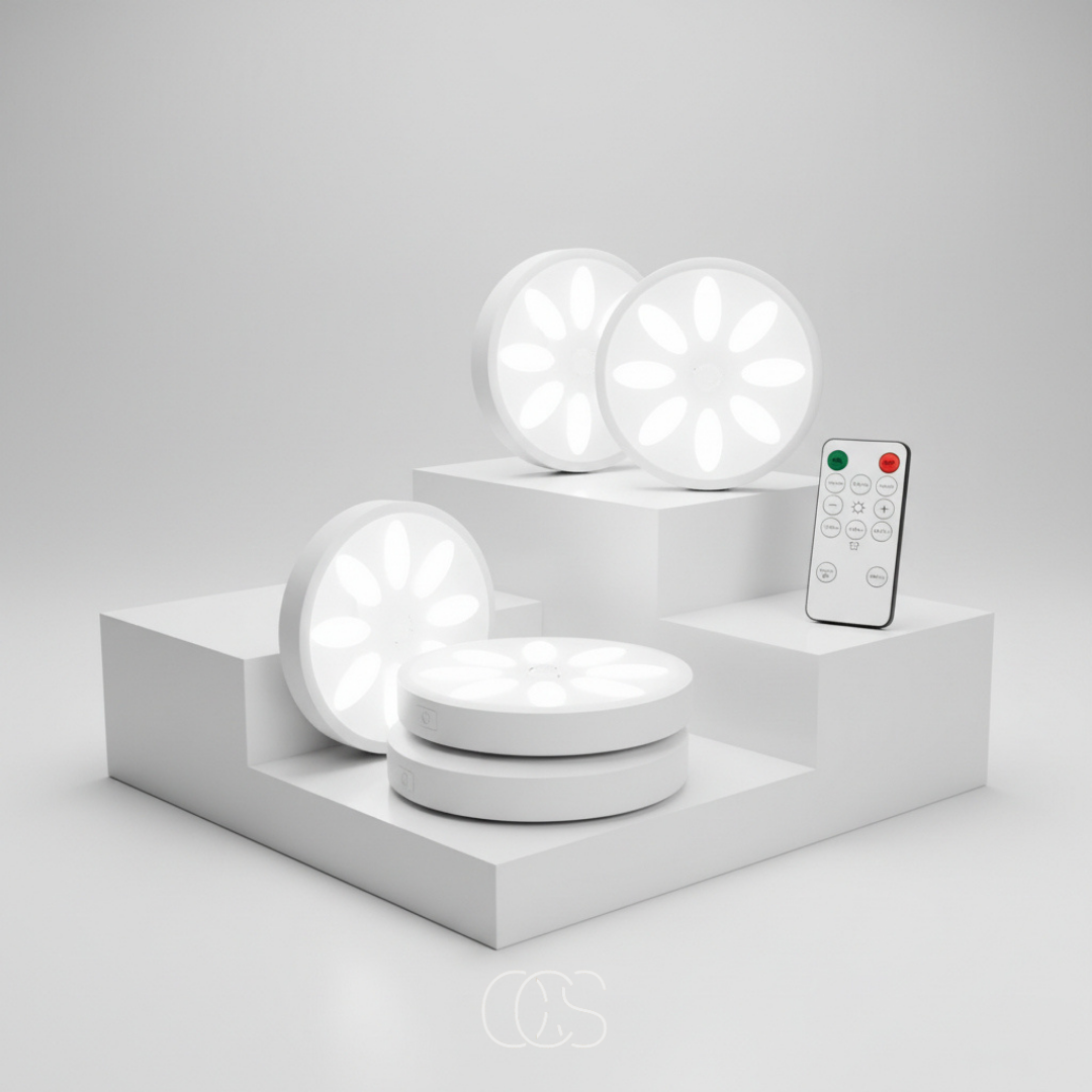 OCS – Lampada Spot LED Wireless con Sensore di Movimento (set di 3)
