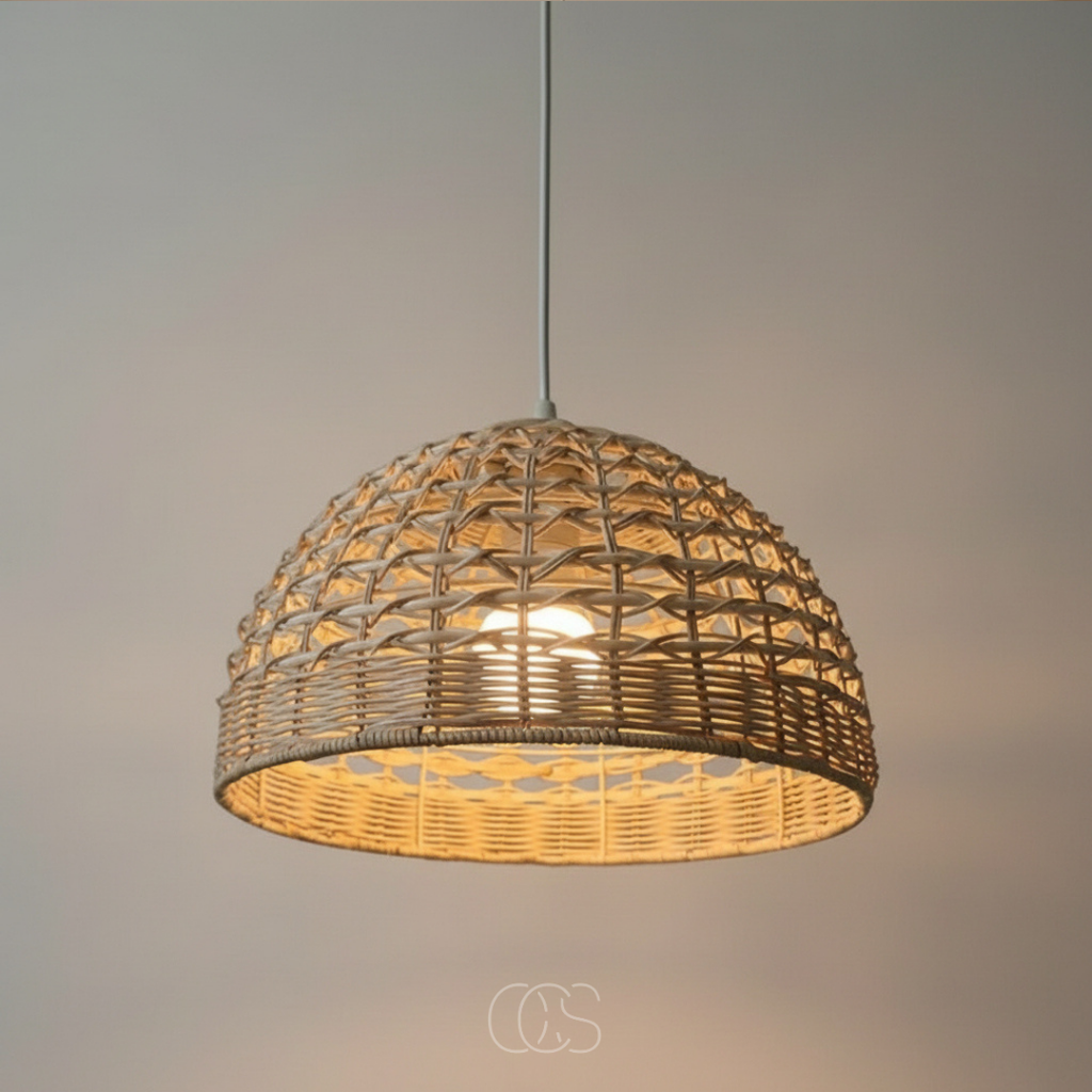 OCS - Lampada a sospensione Cebu in rattan