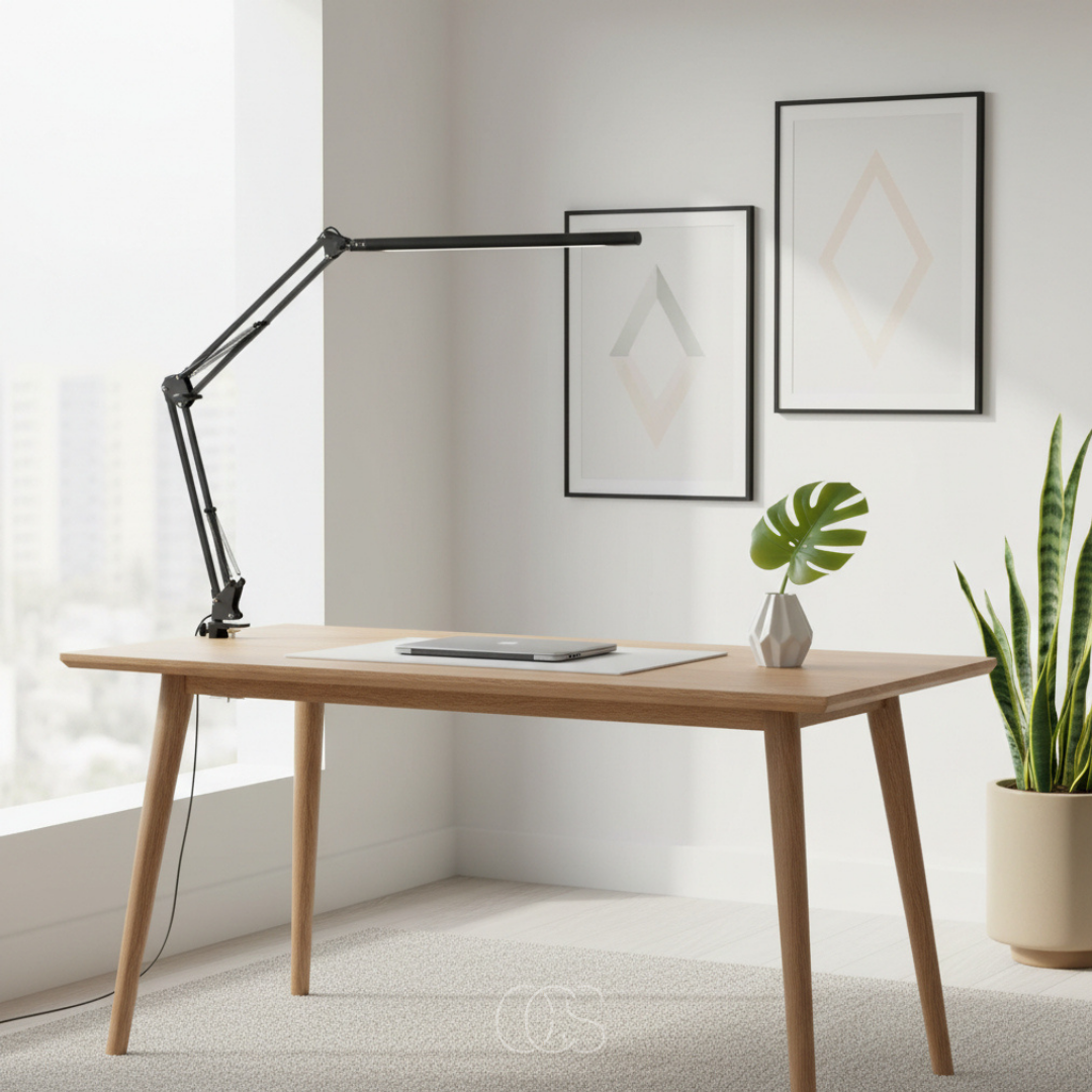 OCS - Lampada da scrivania LED Antisa - Flessibile a 360° & Dimmerabile