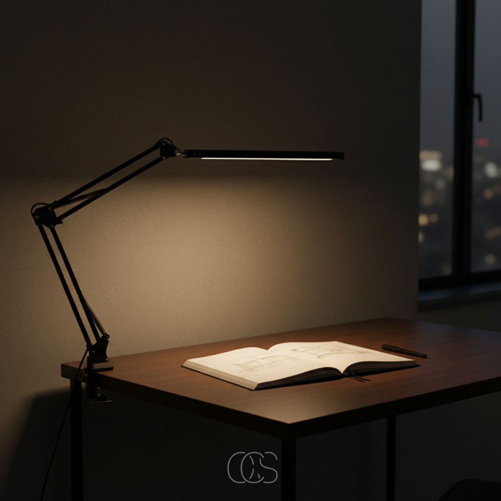 OCS - Lampada da scrivania LED Antisa - Flessibile a 360° & Dimmerabile