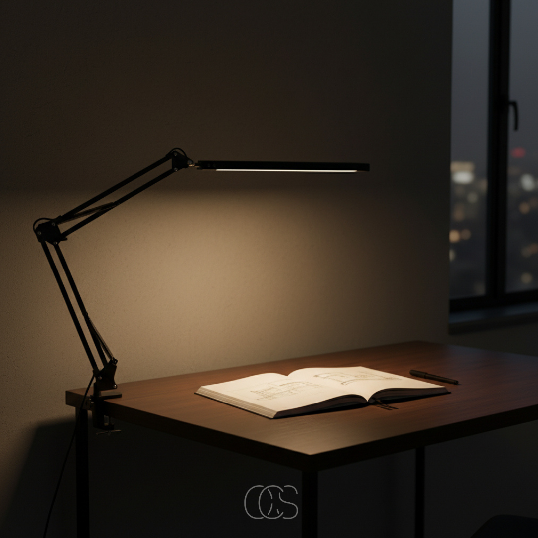 OCS - Lampada da scrivania LED Antisa - Flessibile a 360° & Dimmerabile