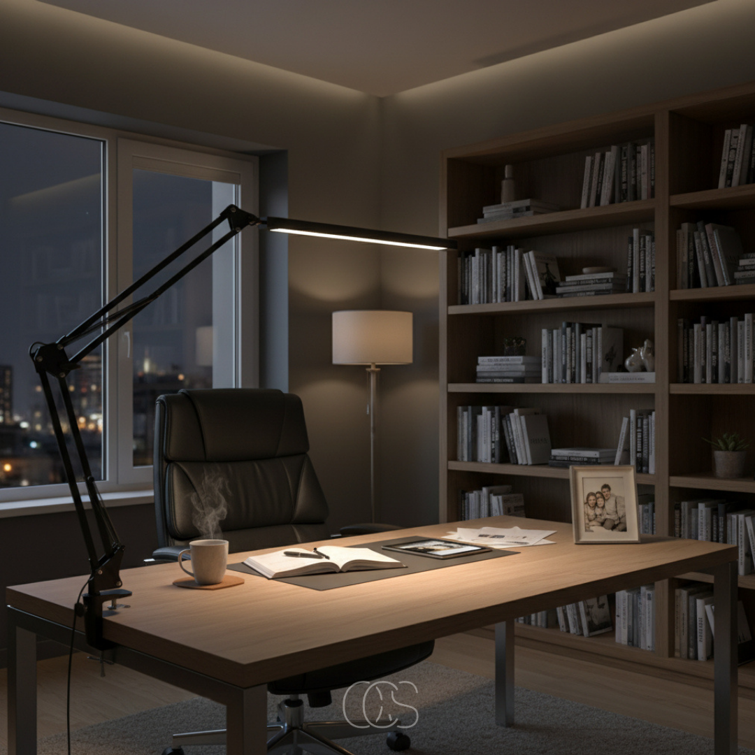 OCS - Lampada da scrivania LED Antisa - Flessibile a 360° & Dimmerabile
