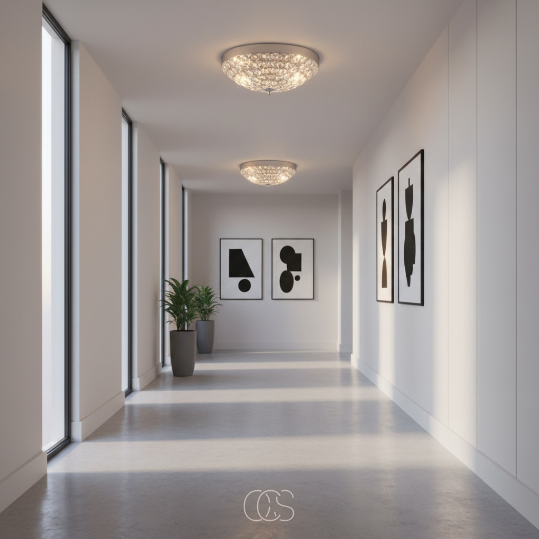 OCS - Lampada da soffitto rotonda Kristal