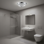 OCS - Lampada da soffitto rotonda Kristal