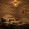 OCS - Lampada da soffitto in rattan rustico