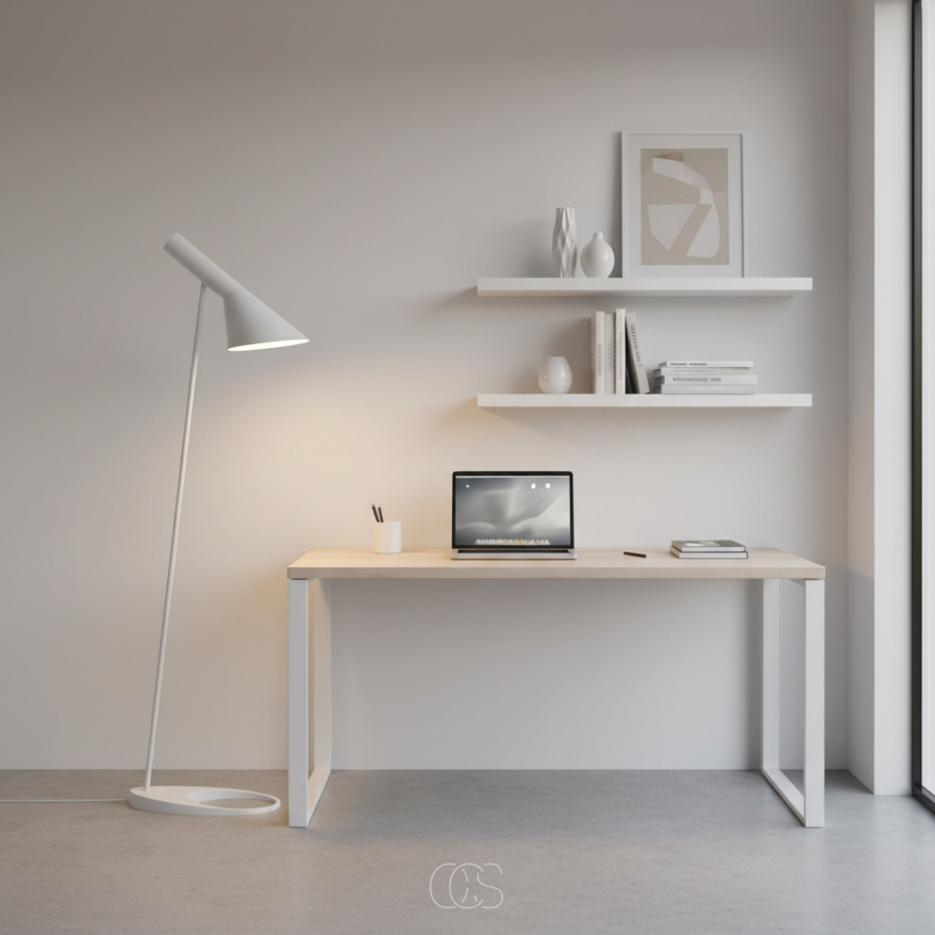 OCS - Lampada da terra design Vanilla inclinata