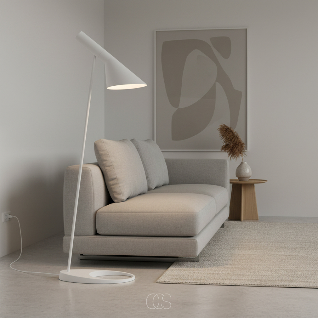 OCS - Lampada da terra design Vanilla inclinata