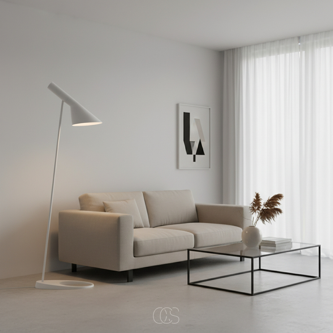 OCS - Lampada da terra design Vanilla inclinata