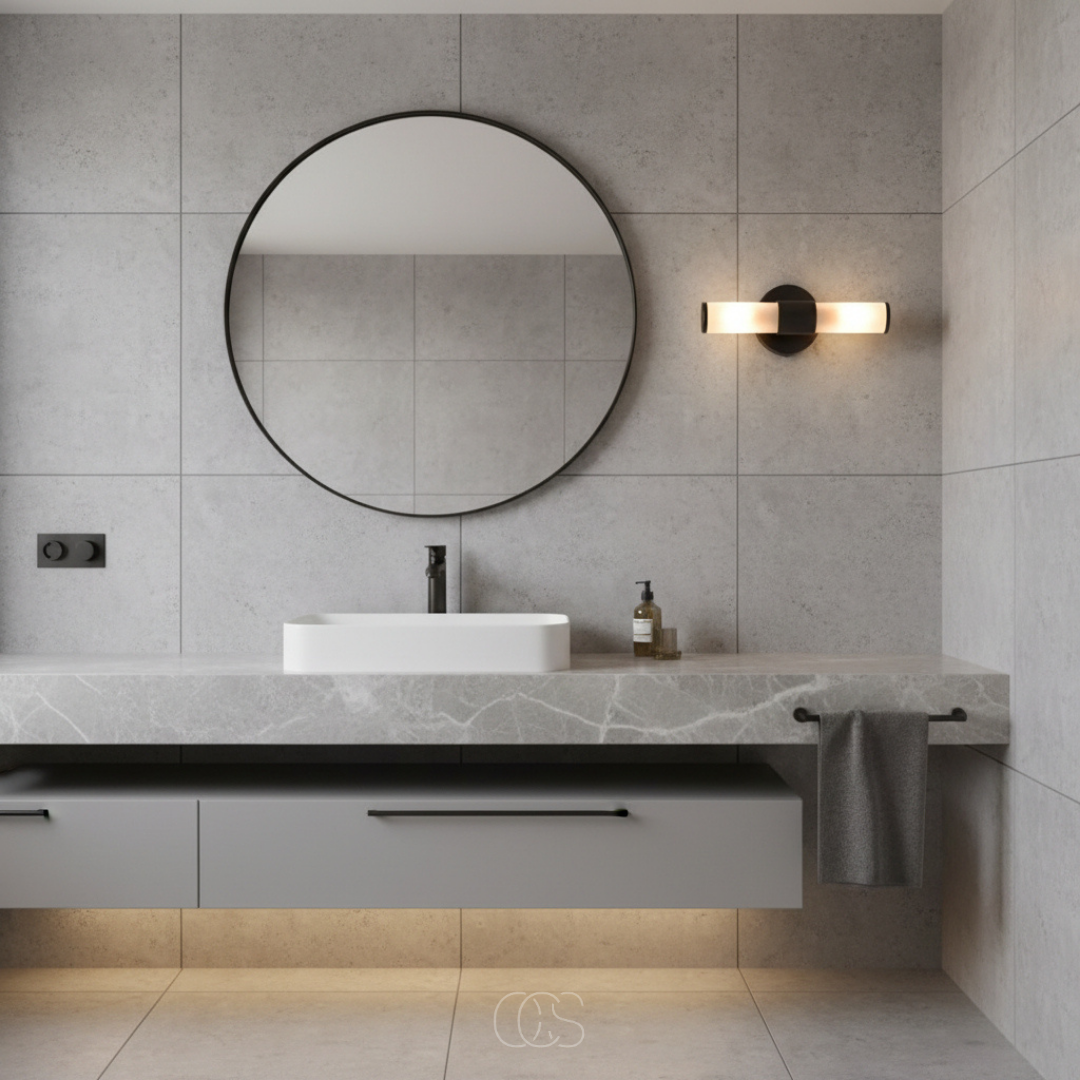OCS - Ozio Lampada da Parete per Bagno - luce up&down