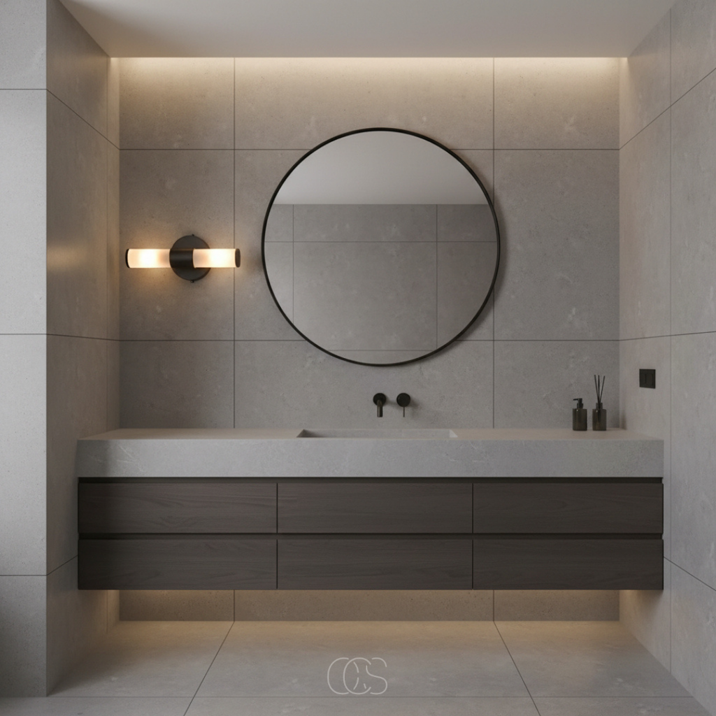 OCS - Ozio Lampada da Parete per Bagno - luce up&down