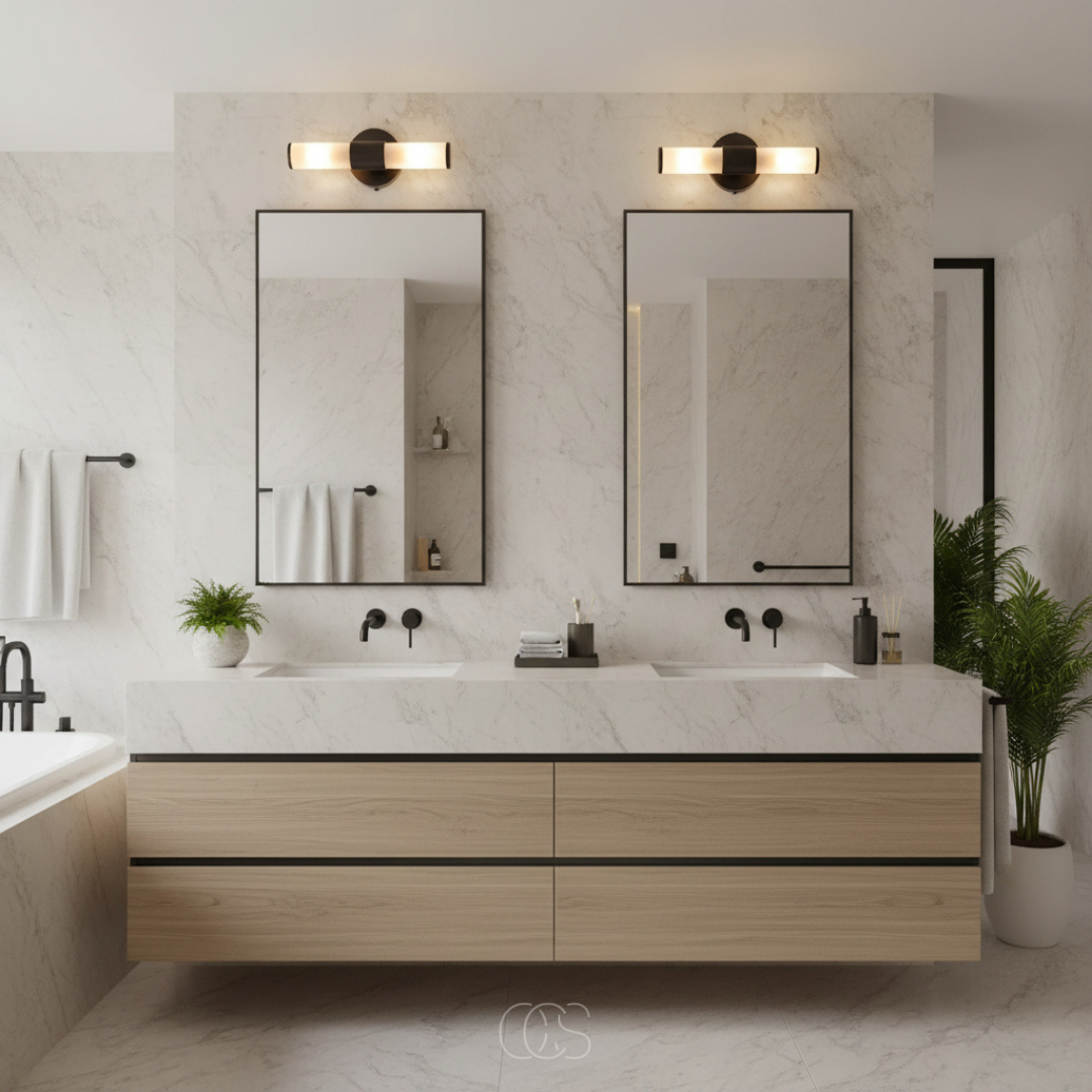 OCS - Ozio Lampada da Parete per Bagno - luce up&down