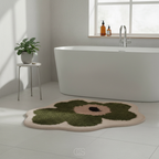 OCS - Tappetino da bagno a forma di fiore - antiscivolo