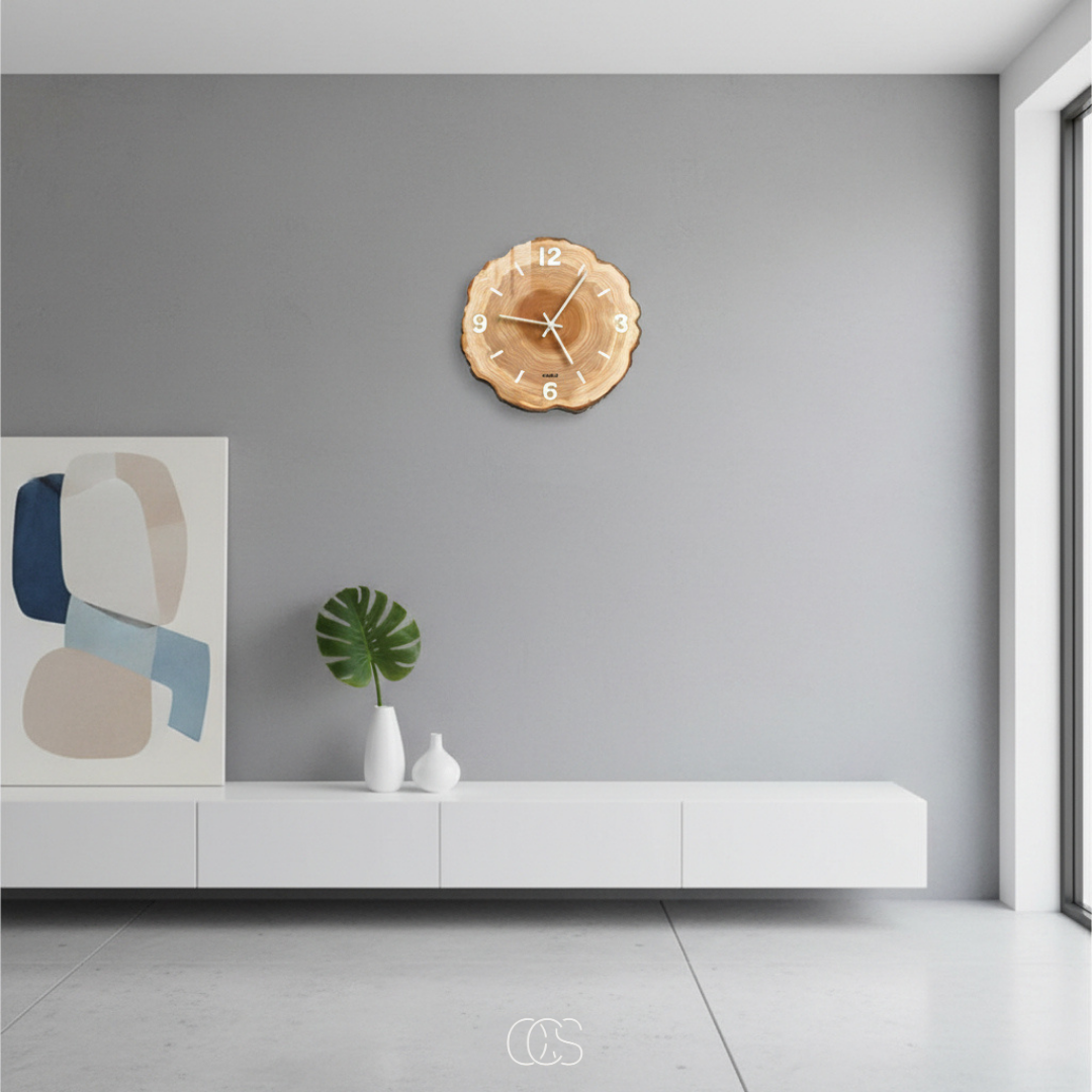 OCS - Orologio da Parete in Legno Silenzioso