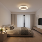 OCS - Ventilatore da soffitto Pluto con bordo LED