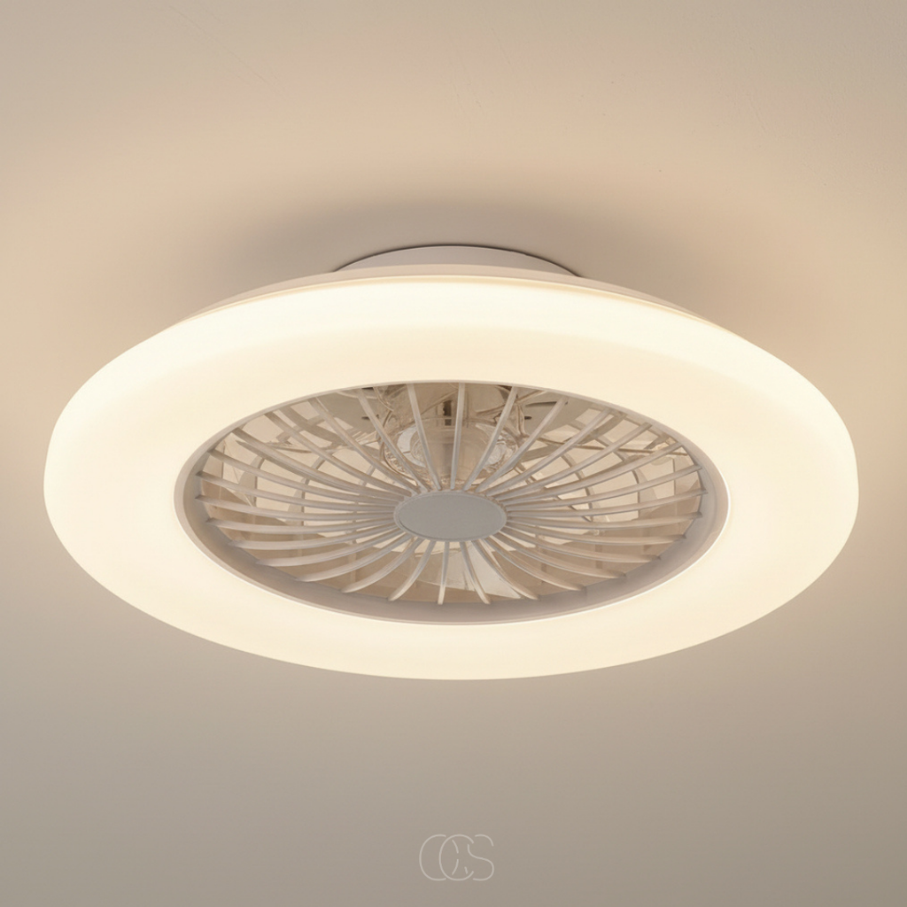 OCS - Ventilatore da soffitto Pluto con bordo LED