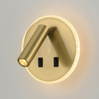 OCS - Lampada da Parete di Lusso con Spot e Anello LED