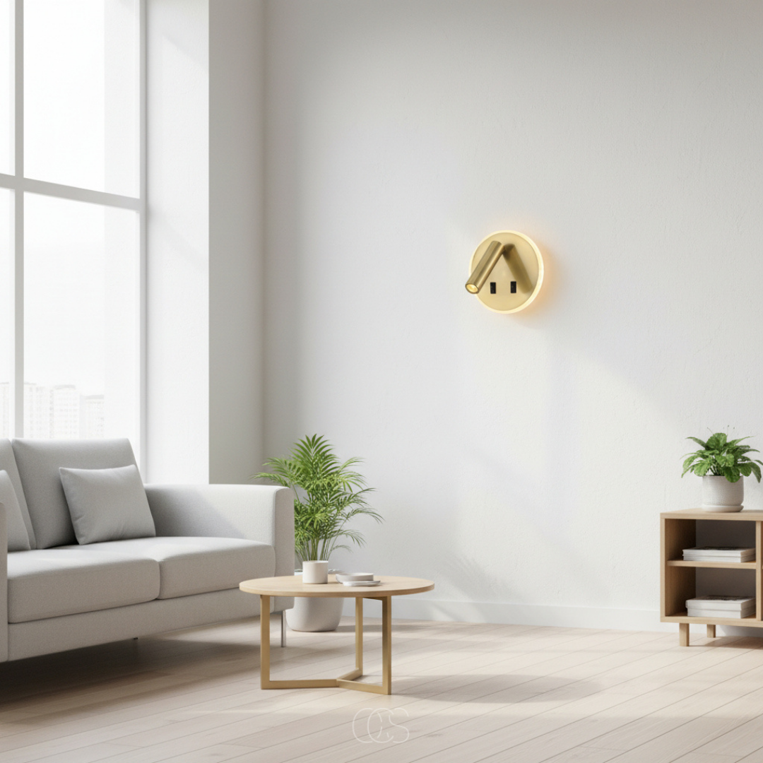 OCS - Lampada da Parete di Lusso con Spot e Anello LED