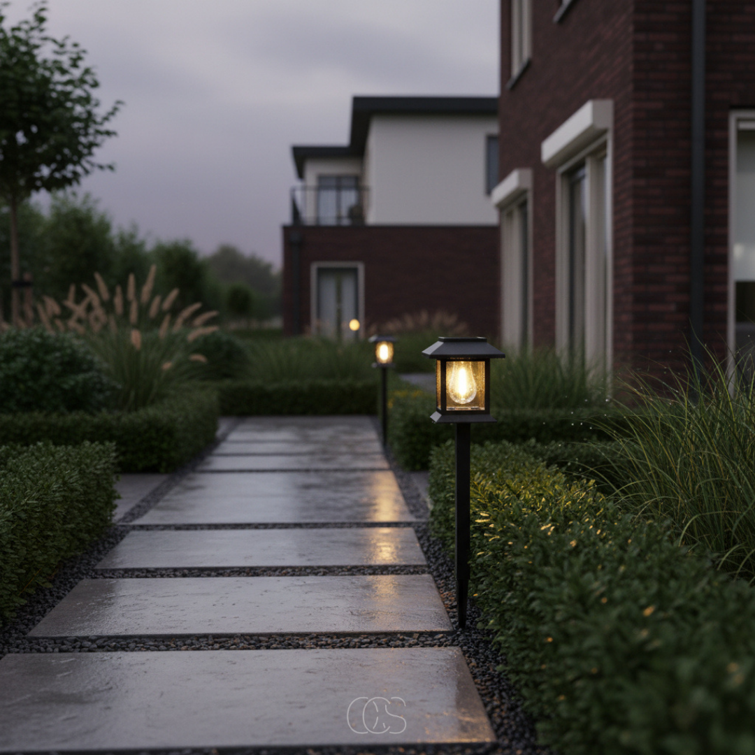 OCS - Gosby Illuminazione da Giardino Solare - a energia solare & accensione/spegnimento automatico