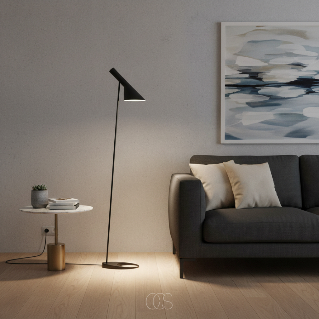 OCS - Lampada da terra design Vanilla inclinata